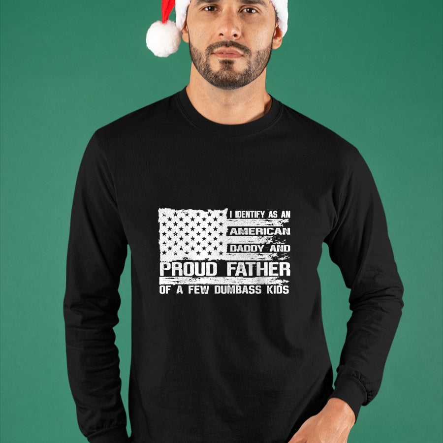 Gift for Dad Shirt, Funny Dad Unisex T-Shirt/Hoodie/Sweatshirt HLT00 – Proud Father of A Few Dumbass Kids Team Daddy Father_s Day T-Shirt