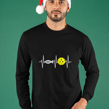 Funny Pickleball Shirt, Pickleball Lover Unisex T-Shirt/Hoodie/Sweatshirt HLT00 - Christian Shirt Pickleball Player Ichthys Jesus Fish Symbol T-Shirt