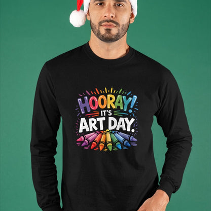 Best Teacher Shirt, Funny Teacher UnisexT-Shirt/Hoodie/Sweatshirt HLT00 - Back to School Hooray It's Art Day Art Teacher Art Artist T-Shirt