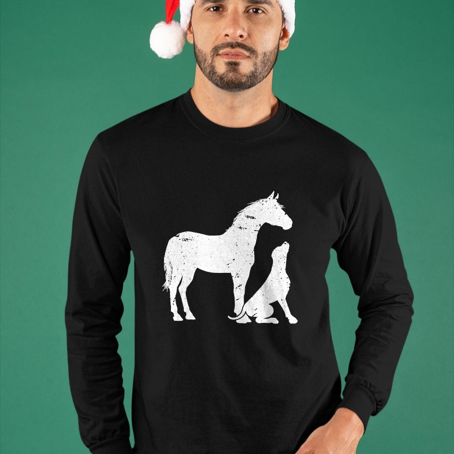 Best Horse Lover Shirt , Funny Horse UnisexT-Shirt/Hoodie/Sweatshirt HLT00 - Horse and Dog Motif for Men and Women Horse Lovers T-Shirt