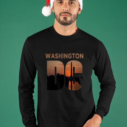 Gift for Dad Shirt, Funny Dad Unisex T-Shirt/Hoodie/Sweatshirt HLT00 – Washington DC Monument Skyline Art Vacation Souvenir Gift T-Shirt