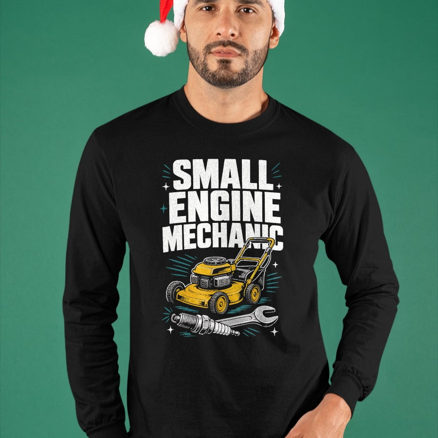 Best Mechanic Life Shirt, Funny Mechanic UnisexT-Shirt/Hoodie/Sweatshirt HLT00 - Small Engine Mechanic Lawn Mower Repair T-Shirt