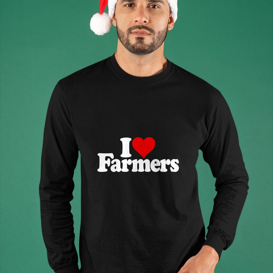 Best Farmer Life Shirt, Funny Farmer UnisexT-Shirt/Hoodie/Sweatshirt HLT00 - I LOVE HEART FARMERS T-Shirt