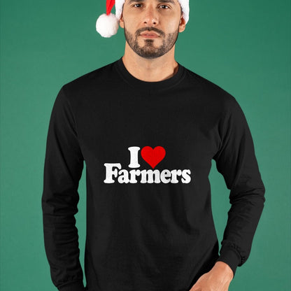 Best Farmer Life Shirt, Funny Farmer UnisexT-Shirt/Hoodie/Sweatshirt HLT00 - I LOVE HEART FARMERS T-Shirt