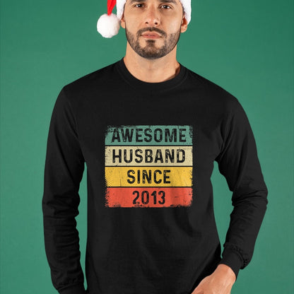 Best Wife Shirt, Wife and Husband Unisex T-Shirt/Hoodie/Sweatshirt HLT00 - 11th Wedding Anniversary Epic Awesome Husband Since 2013 T-Shirt (1)