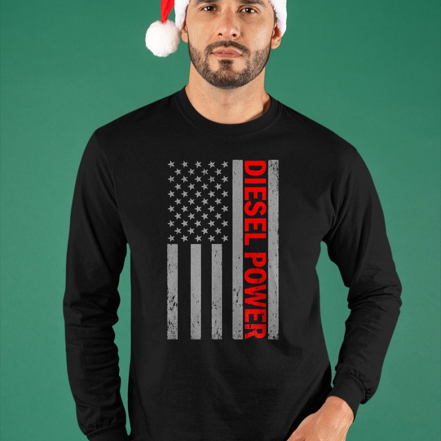 Best Mechanic Life Shirt, Funny Mechanic UnisexT-Shirt/Hoodie/Sweatshirt HLT00 - Diesel Power USA Flag Truck Turbo Brothers Mechanic T-Shirt