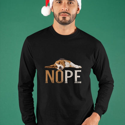Dog Love Shirt, Dog Lover Gift T-Shirt/Hoodie/Sweatshirt HLT00 - Nope Lazy Beagle Funny Dog Lover Vintage Cute Beagle Mom T-Shirt