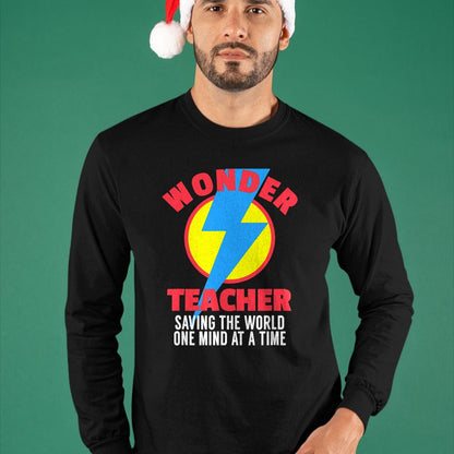 Best Teacher Shirt, Funny Teacher UnisexT-Shirt/Hoodie/Sweatshirt HLT00 - Wonder Teacher Costume Shirt  Teacher Halloween Costume Tee T-Shirt