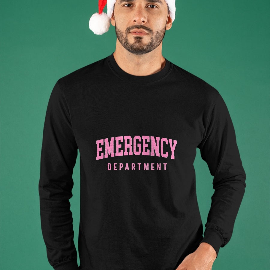 Best Doctor Shirt, Funny Doctor UnisexT-Shirt/Hoodie/Sweatshirt HLT00 - ER Nurses Emergency Department Nurses ER Doctor Retro Pink T-Shirt, Men, Black, 3X-Large