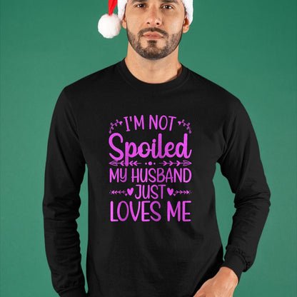 Best Wife Shirt, Wife and Husband Unisex T-Shirt/Hoodie/Sweatshirt HLT00 - Gift for wife T shirt, spoiled wife   Funny Spoiled Wife Art For Women Girls Husband Spoiled Wife Ra (1)