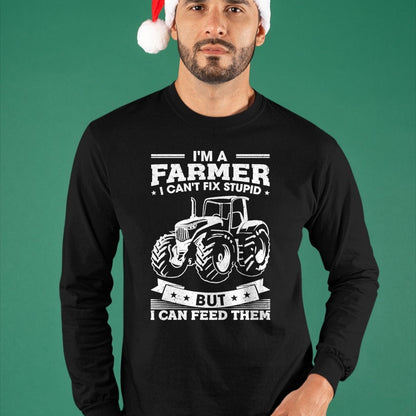 Best Farmer Life Shirt, Funny Farmer UnisexT-Shirt/Hoodie/Sweatshirt HLT00 - Funny Farming Tractor I'm A Farmer I Feed People T-Shirt