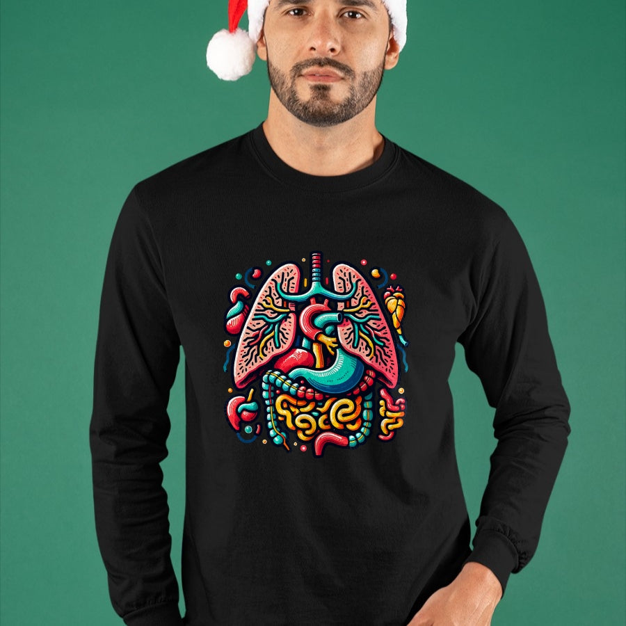 Best Doctor Shirt, Funny Doctor UnisexT-Shirt/Hoodie/Sweatshirt HLT00 - Colorful Human Body Anatomy Illustrated Internal Organs Art T-Shirt