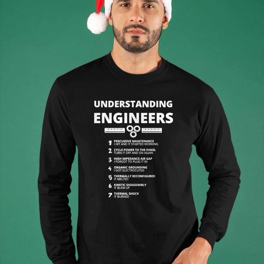 Best Mechanic Life Shirt, Funny Mechanic UnisexT-Shirt/Hoodie/Sweatshirt HLT00 - Understanding Engineers - Funny Sarcastic Engineering Gift T-Shirt Small