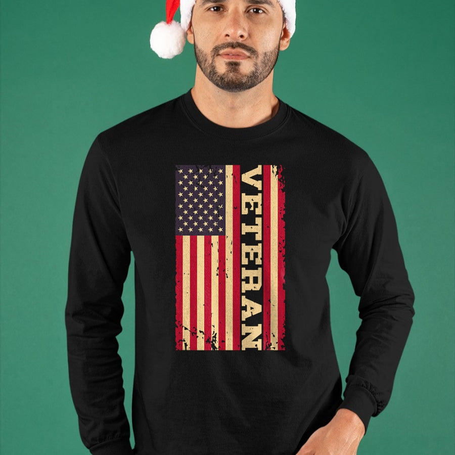 Proud Veteran Shirt, Funny Veteran UnisexT-Shirt/Hoodie/Sweatshirt HLT00 - Veteran Veterans Day USA United States America American Flag T-Shirt (1)