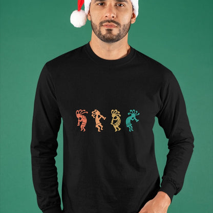 Native American T-Shirts, Vintage Native American Unisex T-Shirt/Hoodie/Sweatshirt HLT00 - Dancing Kokopelli Southwestern USA Native American Symbol