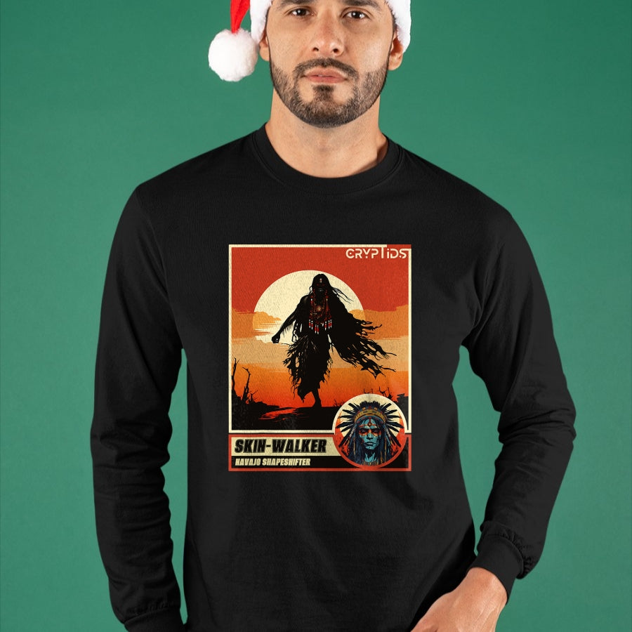 Native American T-Shirts, Vintage Native American Unisex T-Shirt/Hoodie/Sweatshirt HLT00 - Native American Folklore Cryptid Skinwalker