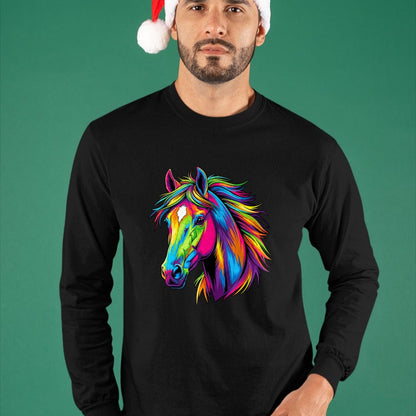 Best Horse Lover Shirt , Funny Horse UnisexT-Shirt/Hoodie/Sweatshirt HLT00 - Colorful Pop Art Horse T-Shirt