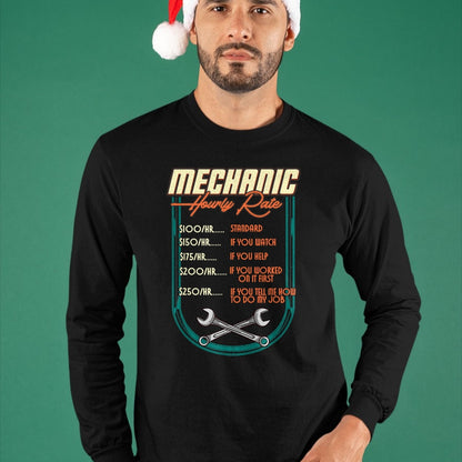 Best Mechanic Life Shirt, Funny Mechanic UnisexT-Shirt/Hoodie/Sweatshirt HLT00 - Mechanic Hourly Rate Car Auto Repairman Labor Rates T-Shirt (2)