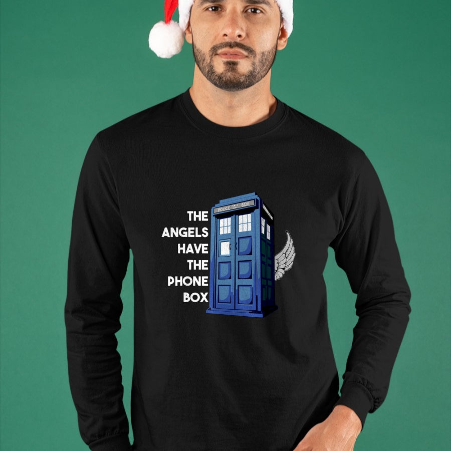 Best Doctor Shirt, Funny Doctor UnisexT-Shirt/Hoodie/Sweatshirt HLT00 - The Angels Have The Phone Box T-Shirt