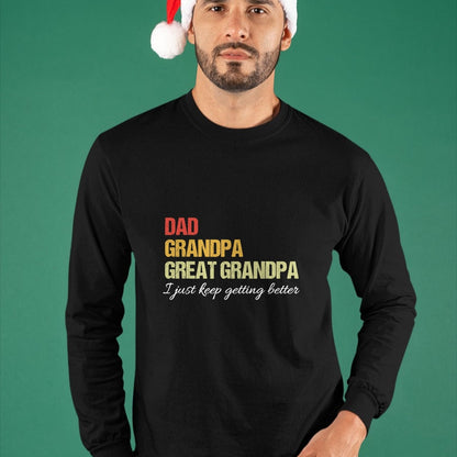 Best Grandpa Shirt, Proud Grandpa Unisex T-Shirt/Hoodie/Sweatshirt HLT00 - Fathers Day From Wife son kids Dad Grandpa Great Grandpa T-Shirt