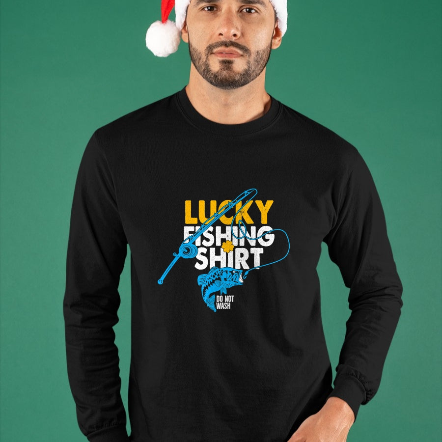 Gift for Dad Shirt, Funny Dad Unisex T-Shirt/Hoodie/Sweatshirt HLT00 – Lucky Fishing Shirt Do Not Wash For A Fisherman T-Shirt