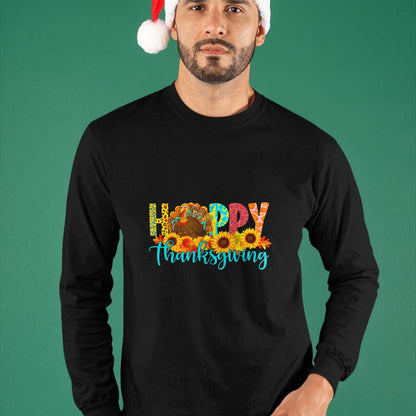 Best Thanksgiving Family Shirt , Funny Thanksgiving UnisexT-Shirt/Hoodie/Sweatshirt HLT00 - happy thanksgiving for turkey day family dinner sunflower T-Shirt