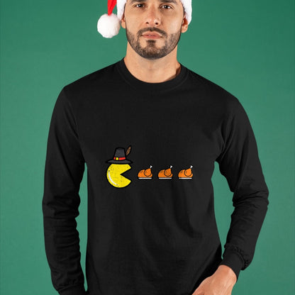 Best Thanksgiving Family Shirt , Funny Thanksgiving UnisexT-Shirt/Hoodie/Sweatshirt HLT00 - Thanksgiving Video Game Eating Turkey Gamer Men Women Kids T-Shirt