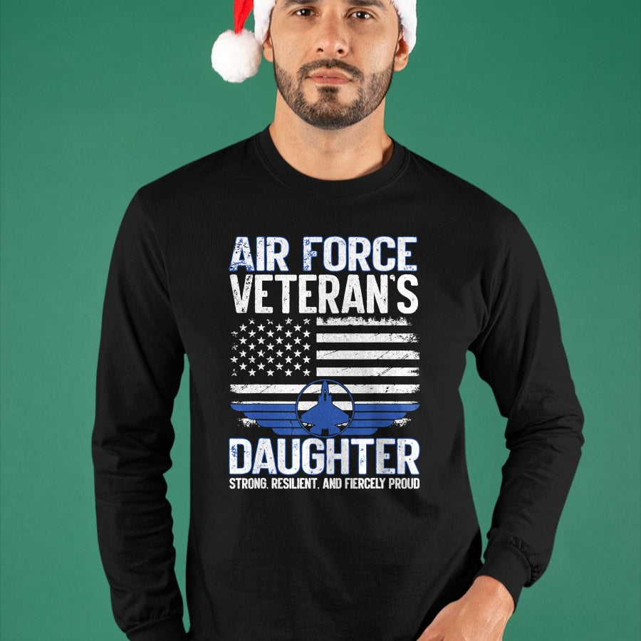 Proud Veteran Shirt, Funny Veteran UnisexT-Shirt/Hoodie/Sweatshirt HLT00 - Proud Daughter of A Air Force Veteran Daughter Veterans Day T-Shirt