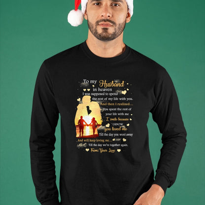 Best Wife Shirt, Wife and Husband Unisex T-Shirt/Hoodie/Sweatshirt HLT00 - To my Husband in heaven T-Shirt