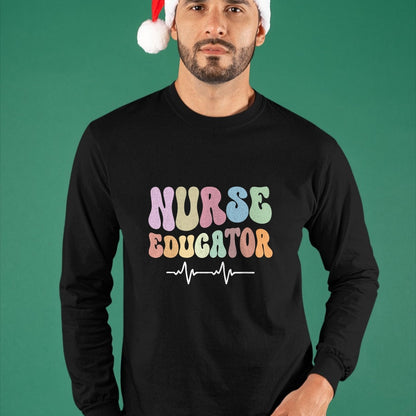 Funny Nurse Shirt, Nurse Unisex T-Shirt/Hoodie/Sweatshirt HLT00 - Groovy Certified Nurse Educator Nursing School Instructor T-Shirt