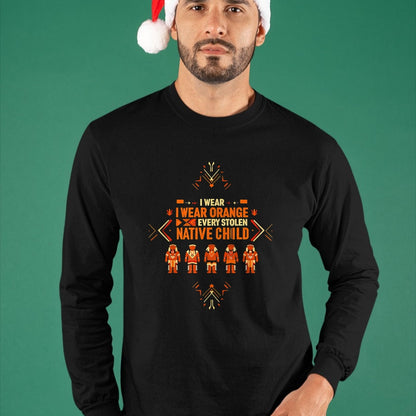 Native American T-Shirts, Vintage Native American Unisex T-Shirt/Hoodie/Sweatshirt HLT00 - I Wear Orange For Every American Native Child