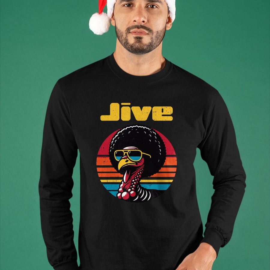 Best Thanksgiving Family Shirt , Funny Thanksgiving UnisexT-Shirt/Hoodie/Sweatshirt HLT00 - Thanksgiving Afro Turkey Jive Vintage 70s Men Women Kids T-Shirt