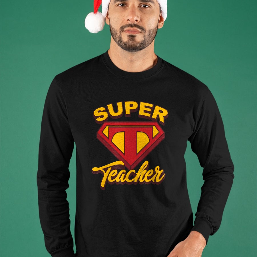 Best Teacher Shirt, Funny Teacher UnisexT-Shirt/Hoodie/Sweatshirt HLT00 - Superteacher Superhero Funny Teacher T-Shirt