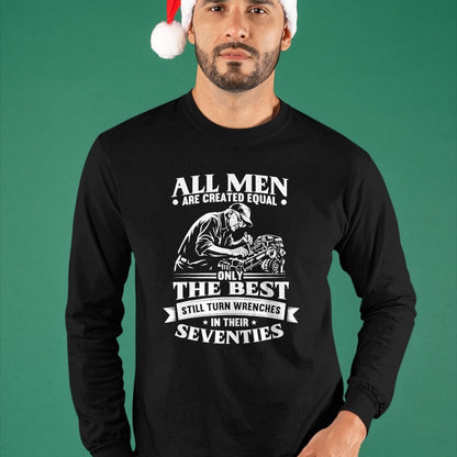 Best Mechanic Life Shirt, Funny Mechanic UnisexT-Shirt/Hoodie/Sweatshirt HLT00 - Mens 70th Birthday Auto Repairman Still Turn Wrenches Seventies T-Shirt