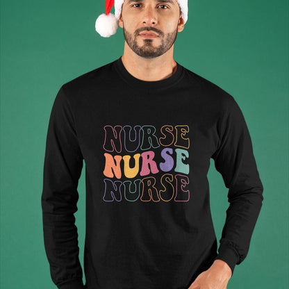 Funny Nurse Shirt, Nurse Unisex T-Shirt/Hoodie/Sweatshirt HLT00 - Groovy Nurse Women School Nurse RN ICU ER Pediatric T-Shirt