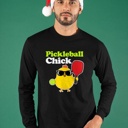 Funny Pickleball Shirt, Pickleball Lover Unisex T-Shirt/Hoodie/Sweatshirt HLT00 - Pickleball Chick T-Shirt