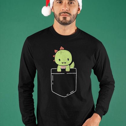 Best Dinosaur Lover Shirt, Funny Dinosaur UnisexT-Shirt/Hoodie/Sweatshirt HLT00 - Cute T-Rex In Pocket Tyrannosaurus Rex Kawaii Dinosaur Lover T-Shirt