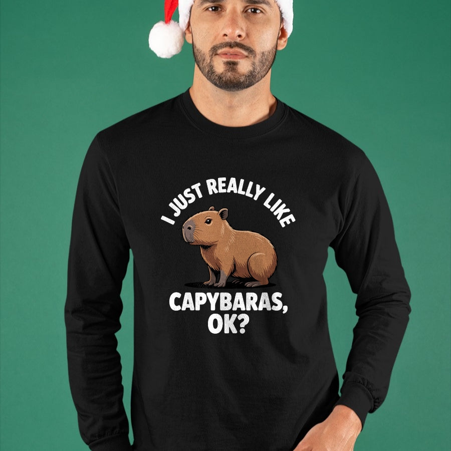 Cute Capybara Shirt, Funny Capybara Unisex T-Shirt/Hoodie/Sweatshirt HLT00 - Funny Capybara Art for Men Women Kids Capy Rodent Capybara T-Shirt