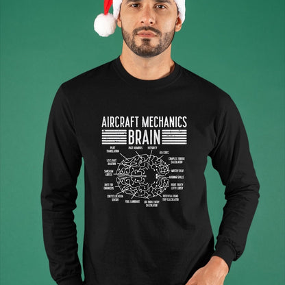 Best Mechanic Life Shirt, Funny Mechanic UnisexT-Shirt/Hoodie/Sweatshirt HLT00 - Aircraft Mechanic Limited Edition - Aircraft Mechanics Brain Fun Airplane Maintenance Men Women T-Shirt