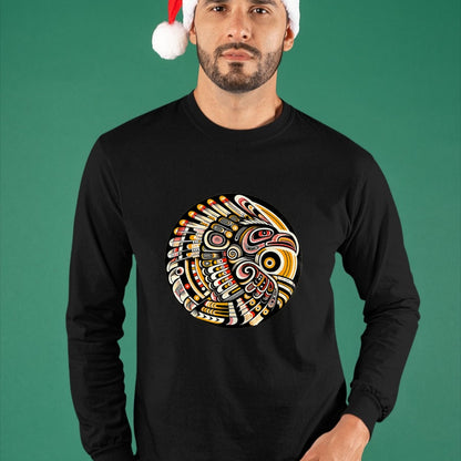 Native American T-Shirts, Vintage Native American Unisex T-Shirt/Hoodie/Sweatshirt HLT00 - Thunderbird Native American Tribal Art (4)