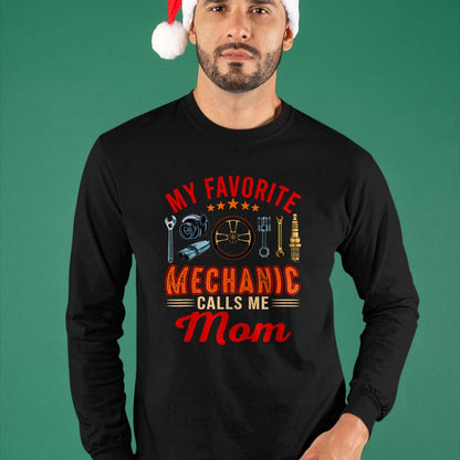 Best Mechanic Life Shirt, Funny Mechanic UnisexT-Shirt/Hoodie/Sweatshirt HLT00 - Vintage My Favorite Mechanic Calls Me Mom Funny Mechanic T-Shirt