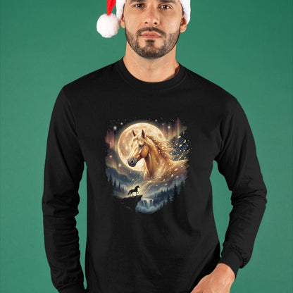 Best Horse Lover Shirt , Funny Horse UnisexT-Shirt/Hoodie/Sweatshirt HLT00 - Mystical Majestic Horse Spirit Animal Full Moon Nature Women T-Shirt