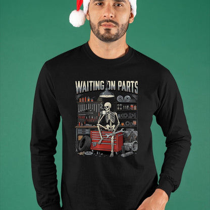 Best Mechanic Life Shirt, Funny Mechanic UnisexT-Shirt/Hoodie/Sweatshirt HLT00 - Funny Waiting On Parts Mechanic Skeleton Auto Repair Life T-Shirt, Men, Black, 3X-Large (2)