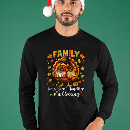 Best Thanksgiving Family Shirt , Funny Thanksgiving UnisexT-Shirt/Hoodie/Sweatshirt HLT00 - Family Thanksgiving 2026 Thanksgiving Crew Turkey Matching T-Shirt (4)
