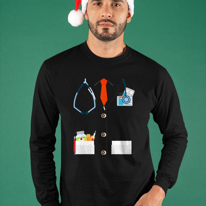 Best Doctor Shirt, Funny Doctor UnisexT-Shirt/Hoodie/Sweatshirt HLT00 - Doctor White Lab Coat Funny Halloween Costume for Men Women T-Shirt