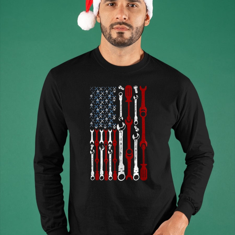 Best Mechanic Life Shirt, Funny Mechanic UnisexT-Shirt/Hoodie/Sweatshirt HLT00 - American Flag Mechanic Shirts Patriotic Mechanic USA Flag T-Shirt for Women Kids Men