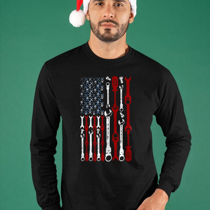 Best Mechanic Life Shirt, Funny Mechanic UnisexT-Shirt/Hoodie/Sweatshirt HLT00 - American Flag Mechanic Shirts Patriotic Mechanic USA Flag T-Shirt for Women Kids Men