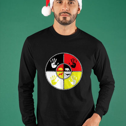 Native American T-Shirts, Vintage Native American Unisex T-Shirt/Hoodie/Sweatshirt HLT00 - Native Americans - Medicine Wheel - MMIW
