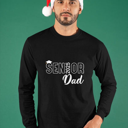 Gift for Dad Shirt, Funny Dad Unisex T-Shirt/Hoodie/Sweatshirt HLT00 – Proud Senior Dad 2025 Senior 2025 Dad Class Of 2025 Father T-Shirt