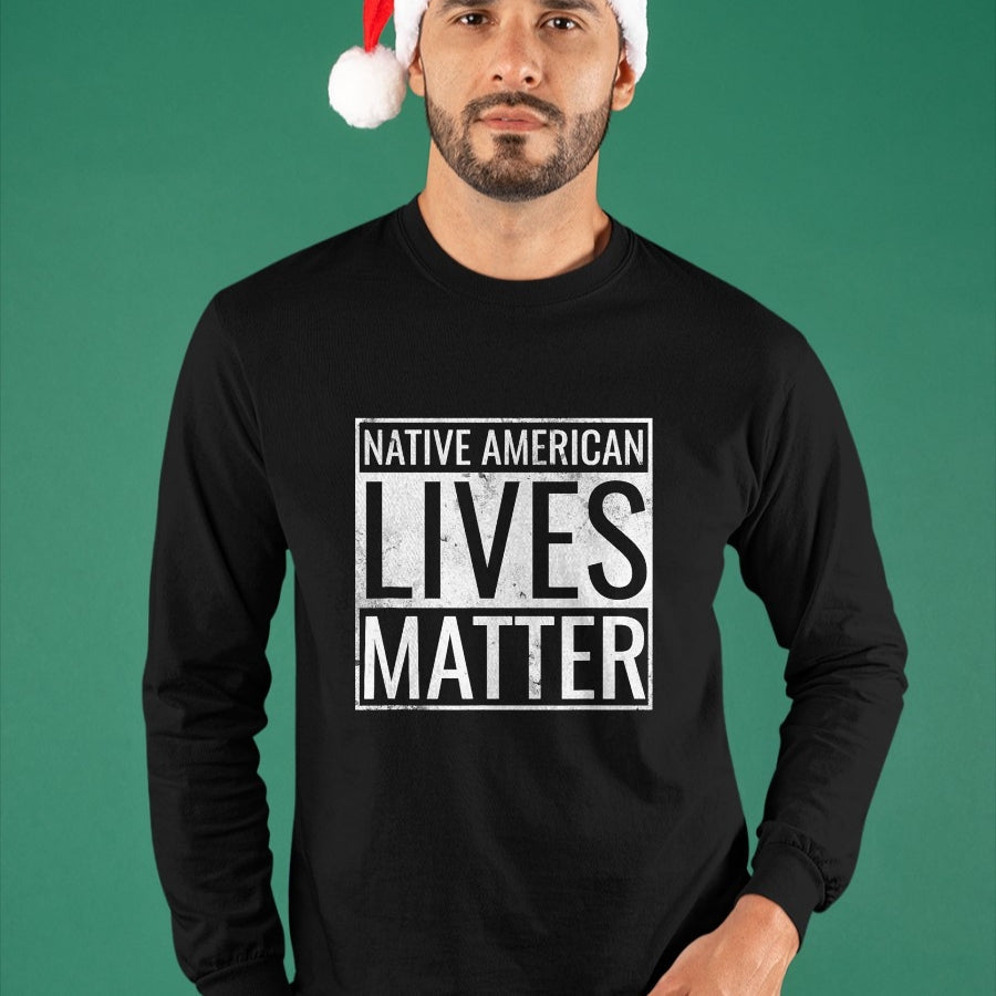 Native American T-Shirts, Vintage Native American Unisex T-Shirt/Hoodie/Sweatshirt HLT00 - Native American Lives Matter Indigenous Peoples_ Day